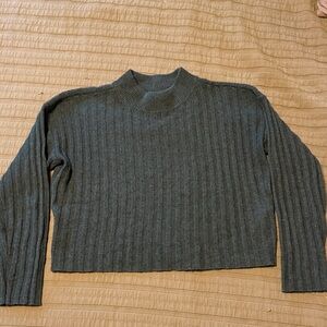 Madewell Olive Ribbed Sweater